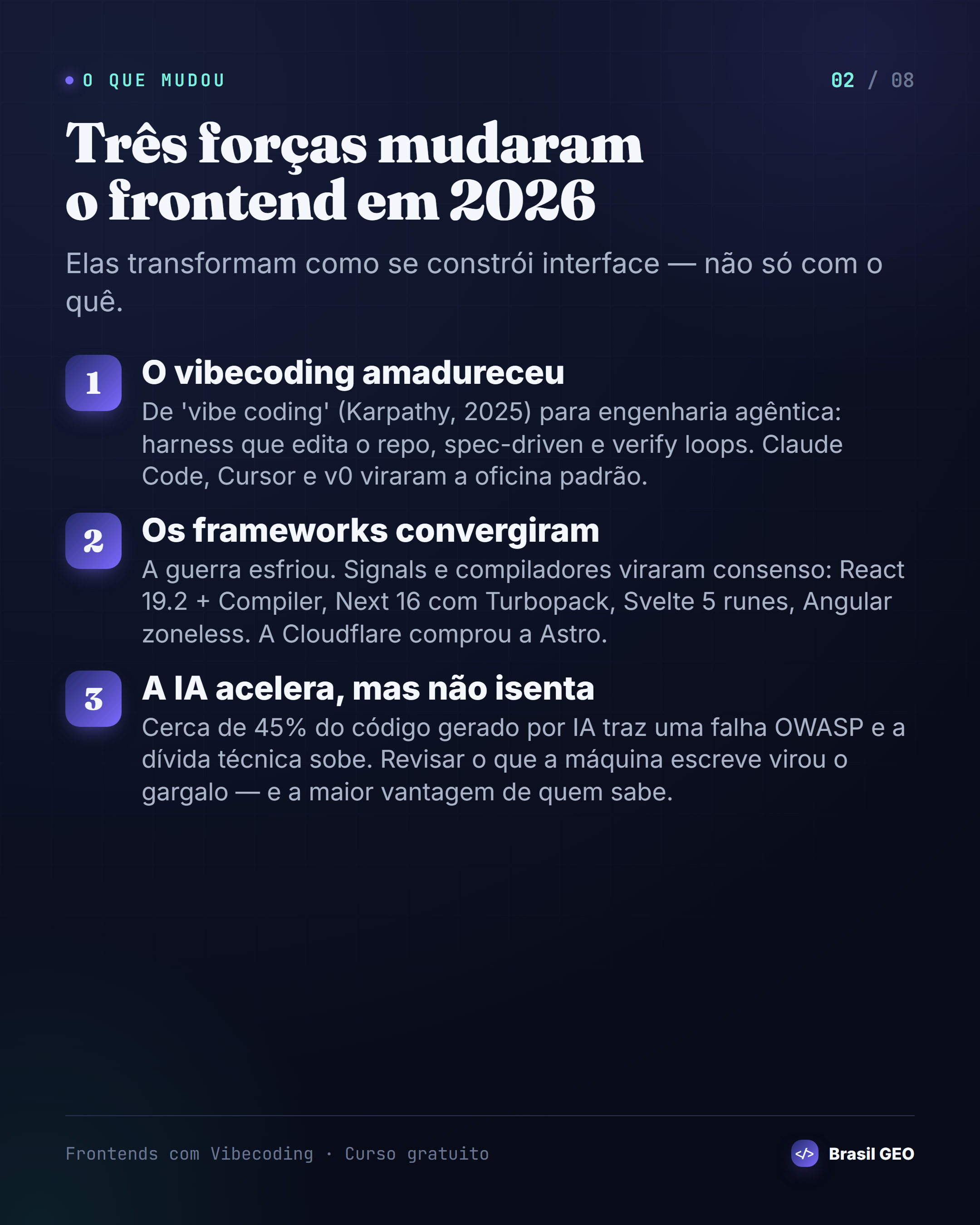 As três forças que mudaram o frontend em 2026