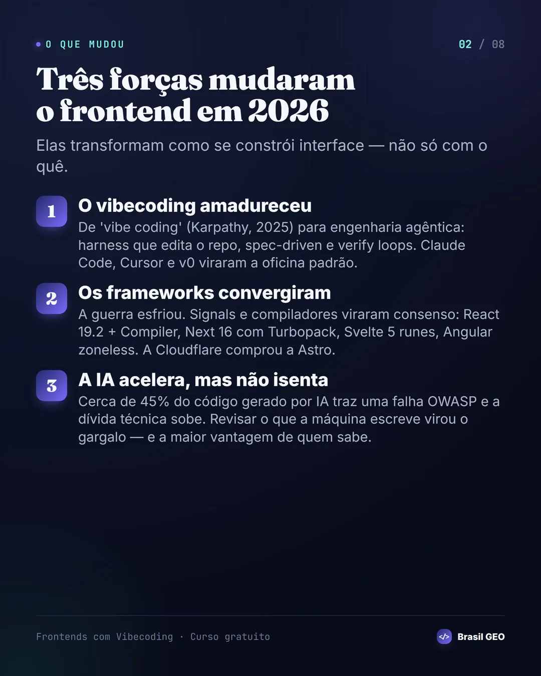 As três forças que mudaram o frontend em 2026