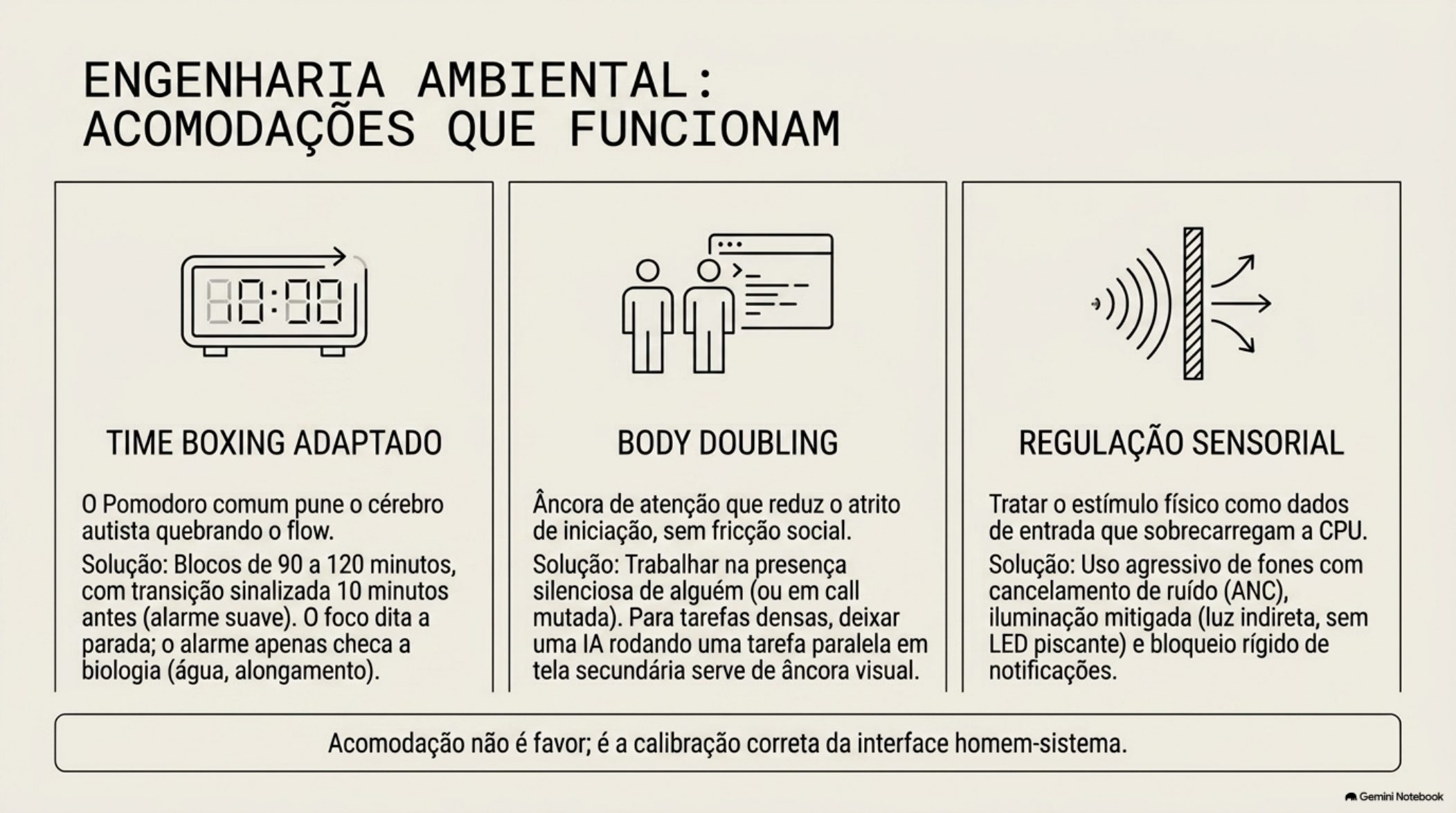 Acomodações que funcionam no trabalho com IA